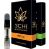 CBD Vape Cartridges - Focused Blends - Contains 1ml of pure broad spectrum oil with no cutting agents and the optional benefit-focused natural hemp terpene blend of your choice. 510 threaded and both button and breath-activated battery compatible.