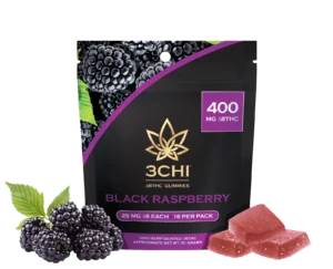 Delta 8 Gummies - Black Raspberry - Flavor: Black Raspberry