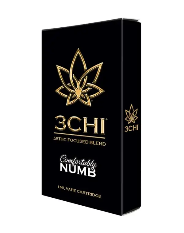 Comfortably Numb - Delta 8 THC:CBN Vape Cartridge - This potent 1:1 blend of ~40% Delta 8 THC and ~40% CBN is designed for the ultimate relaxation. Finished with 10% CBC, 2% CBD and our ultra-relaxing Strawberry Napalm terpenes, this Comfortably Numb vape cart might have you feeling like its name 20 minutes after just a puff or two. Comes in a CCELL or MAKO brand cartridge with a ceramic core. WARNING: THIS CARTRIDGE WILL CRYSTALLIZE OVER TIME AND REQUIRE EXTERNAL REHEATING OF THE OIL TO BECOME FUNCTIONAL (E.G. PLACING INSIDE A BAG AND PLACING IN A WARM WATER BATH).