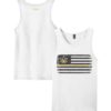 canna fan white tank with flag