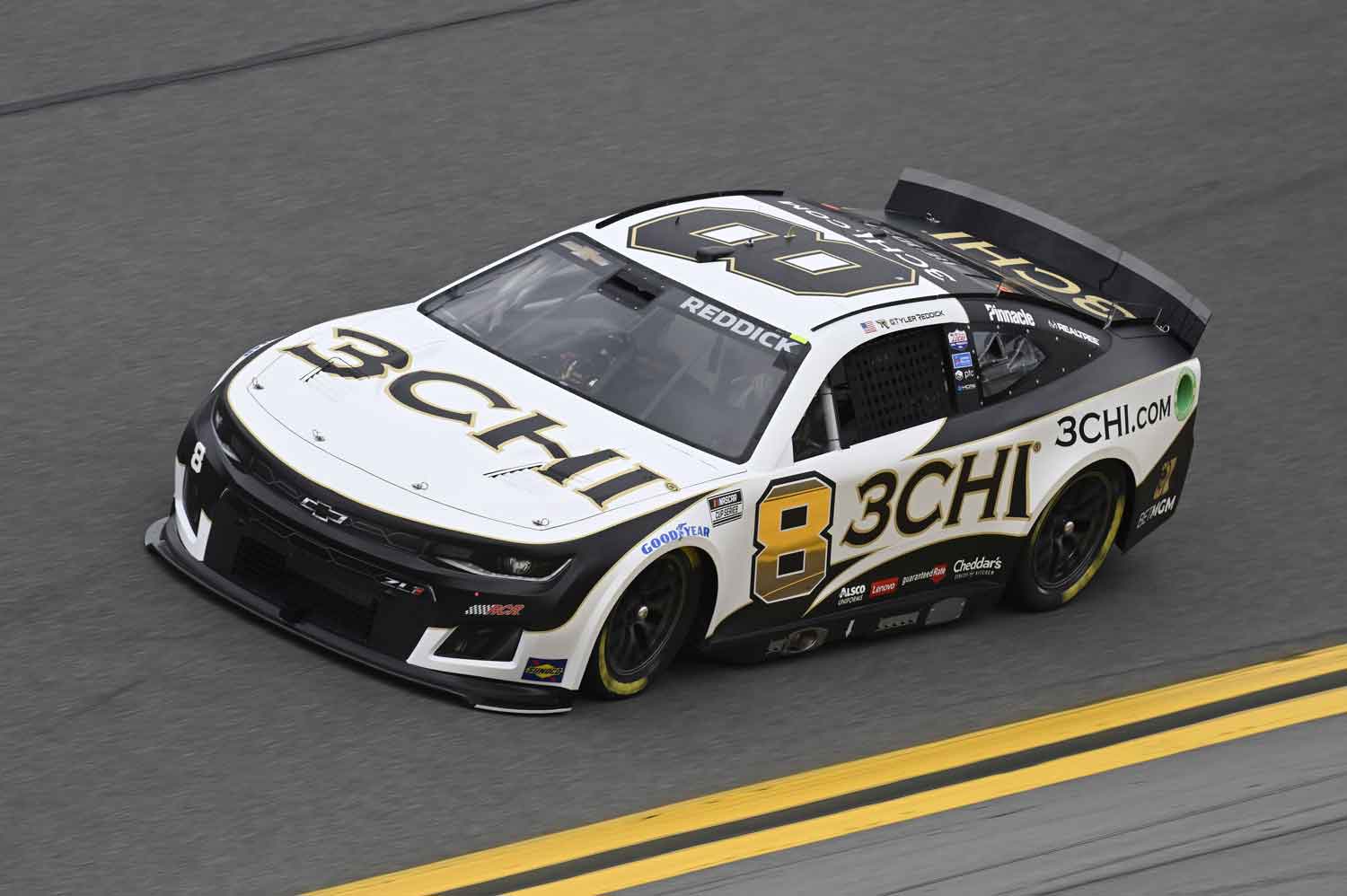 No. 8 3CHI Chevrolet Starts Strong at Daytona 500 Before Crashing