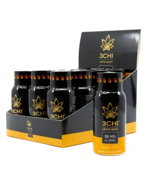 Delta 8 Shots - Looking for something new to spice up your Delta 8 experience? Look no further than 3CHI’s new Delta 8 THC shot to create a full mind, body, and spirit experience in a tangy Mango Citrus flavor. Available as a single shot or a box of 12. Fast-acting 50mg Delta 8 THC Shots Potent & long lasting Derived from USA-grown hemp Farm Bill Compliant: <0.3% Delta 9 THC