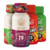 Delta 9 THC Shots - 20mg - Looking for a quick way to get a fast-acting Delta 9 THC experience? Look no further. Try our delicious strawberry kiwi, wild berry, cinnamon, or hot apple pie flavored shots, available in singles or a box of 12. Fast-acting 20mg Delta 9 THC Shots Dispensary-grade Potent and long-lasting Derived from USA-grown hemp Farm Bill Compliant: <0.3% Delta 9 THC