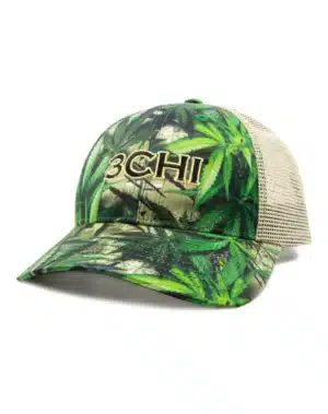 cannabis camo hat