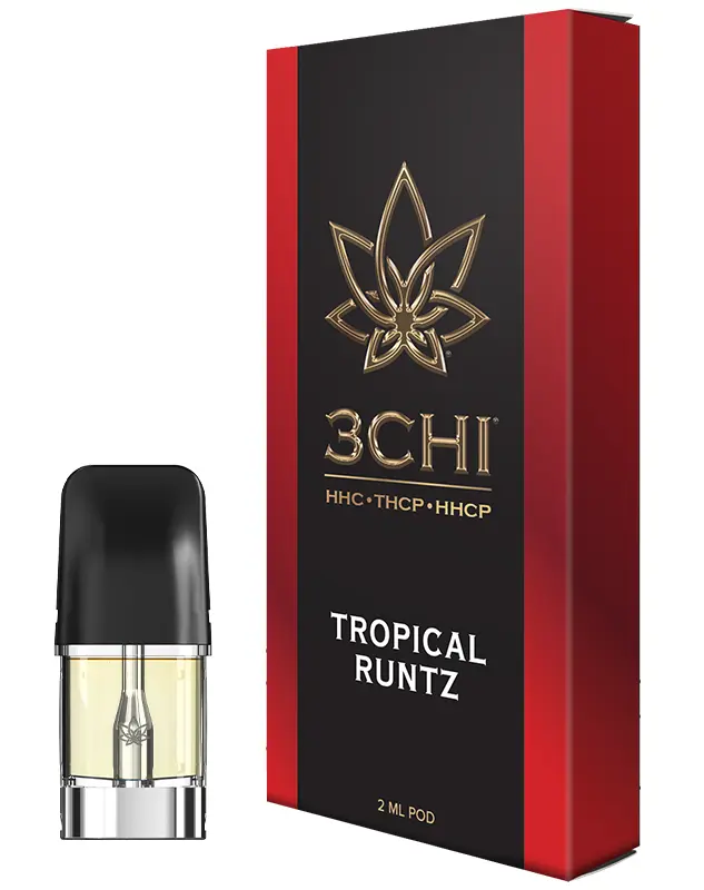 HHC + THCp + HHCp Blend Vape Pod - 2ml - Tropical Runtz - Strain: Tropical Runtz