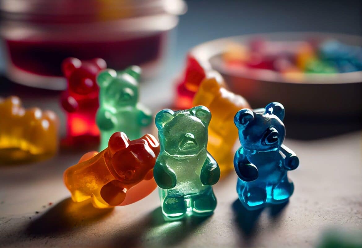 Hemp derived Delta 9 THC gummies made from organically grown hemp contain no more than 0.3% delta 9 THC in dry weight.