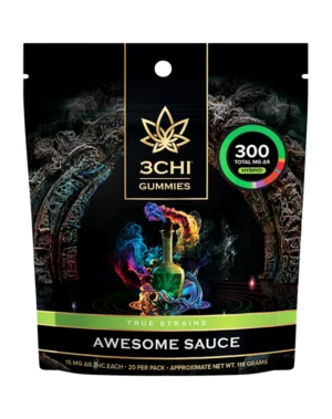 True Strains Gummies - Awesome Sauce - Dive into the extraordinary with Awesome Sauce. Living up to its name, these 15mg Delta 9 THC Hybrid gummies are all about fun and good vibes. Ideal for those seeking a perfectly unique twist on the standard Delta 9 edible. 15mg Delta 9 THC per gummy Dispensary-grade Potent & long-lasting Vegan & cruelty-free Derived from USA-grown hemp Farm Bill Compliant: <0.3% Delta 9 THC