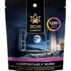 True Strains Gummies - Comfortably Numb - Ease into a state of Comfortably Numb. These 64mg Indica gummies are designed for deep relaxation and tranquility. Ideal for evening use, they help soothe your senses and calm your mind, leading you to a place of peaceful contentment. This version of Comfortably Numb gummies is double the potency of the original Comfortably Numb gummies. If you are converting from the classic gummies, take half the size of the piece of gummy you normally take of the originals. 64mg total cannabinoids per gummy Dispensary-grade Potent & long-lasting Vegan & cruelty-free Derived from USA-grown hemp Farm Bill Compliant: <0.3% Delta 9 THC