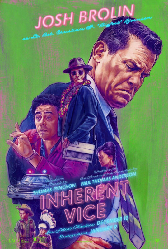 "A neo-noir mystery set in 1970s LA, following a private investigator through a complex web of crime and counterculture."