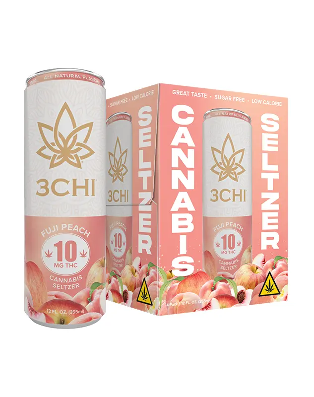 3CHI Delta 9 THC Seltzers – 10 mg | 4-Pack (Multiple Flavors)