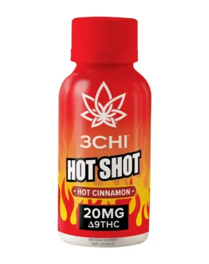 Delta 9 THC Shots - 20mg - Hot Cinnamon, 12-Pack - Flavor: Hot Cinnamon, Quantity: 12-Pack