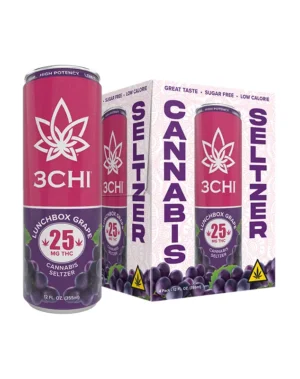 Delta 9 THC Seltzers - Sugar Free - 25mg - 3CHI