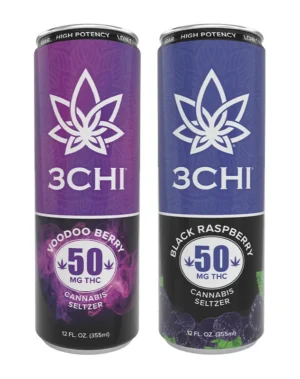 Delta 9 THC Seltzers - Sugar Free - 50mg - 3CHI