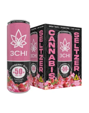 Delta 9 THC Seltzers - Sugar Free - 50mg - 3CHI