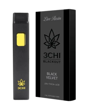 Blackout Series Disposable - THCA Live Resin - 2ml - Our most potent vape to date, the 3CHI Blackout Series is a blend of THCA Live Resin, Delta 9o, and THC-C8. These tinted pods were designed to keep sunlight out and the good stuff in, maintaining the integrity of your product. Most potent cannabinoid blend in our product lineup Third-party lab tested No cutting agents like VG, PG, Vitamin E, MCT oil Tinted to help protect the oil from sunlight IMPORTANT: 3CHI Pod Battery required to use this product. Battery not included.