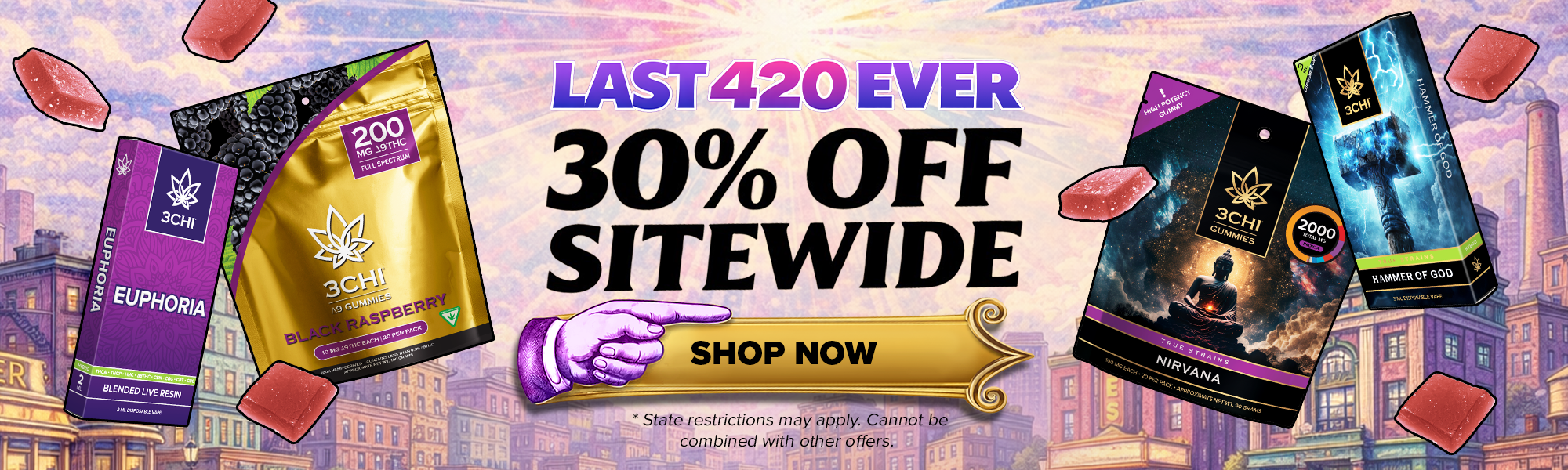 3CHI - THCA, Delta 8 THC, Delta 9 THC, & More