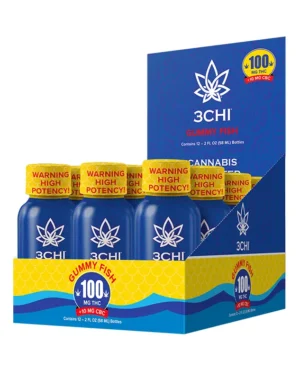 Delta 9 THC Shots - 100mg - Gummy Fish, 12-Pack - Flavor: Gummy Fish, Quantity: 12-Pack