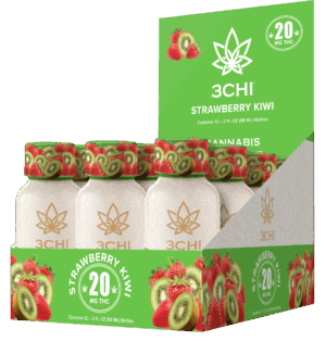Delta 9 THC Shots - 20mg - Strawberry Kiwi, 12-Pack - Flavor: Strawberry Kiwi, Quantity: 12-Pack
