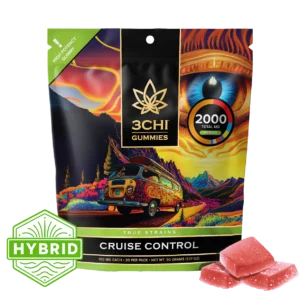 True Strains Gummies - Cruise Control - WARNING: THIS IS A HIGH POTENCY PRODUCT

Find your perfect balance with Cruise Control. These 100mg Hybrid gummies provide a steady, enjoyable ride, ideal for unwinding without losing your momentum. They're perfect for those seeking a controlled, yet uplifting experience.

 	100mg total cannabinoids per gummy
 	Dispensary-grade
 	Potent & long-lasting
 	Vegan & cruelty-free
 	Derived from USA-grown hemp
 	Farm Bill Compliant: <0.3% Delta 9 THC
