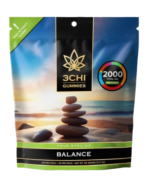 True Strains Gummies - Balance - WARNING: THIS IS A HIGH POTENCY PRODUCT Find your center with Balance. These 100mg Hybrid gummies provide a smooth, even experience, ideal for staying relaxed while keeping your day on track. They're perfect for those seeking a steady blend of calm, comfort, and uplifted ease.