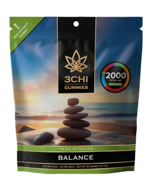 True Strains Gummies - Balance - WARNING: THIS IS A HIGH POTENCY PRODUCT Find your center with Balance. These 100mg Hybrid gummies provide a smooth, even experience, ideal for staying relaxed while keeping your day on track. They're perfect for those seeking a steady blend of calm, comfort, and uplifted ease.