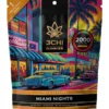 True Strains Gummies - Miami Nights - WARNING: THIS IS A HIGH POTENCY PRODUCT Light up the night with Miami Nights. These 100mg Sativa gummies bring a vibrant, social energy that keeps the night feeling bright and alive. Ideal for parties, music, and after-dark adventures, they offer a bold rush of mood, movement, and excitement.