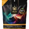True Strains Gummies - Stairway to Heaven - WARNING: THIS IS A HIGH POTENCY PRODUCT Rise above the ordinary with Stairway to Heaven. These 100mg Sativa gummies deliver an elevated, soaring experience built for bright moods and big energy. Ideal for daytime adventures or creative momentum, they help turn an ordinary moment into something higher.