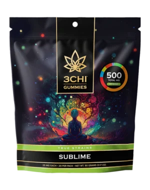 True Strains Gummies - Sublime - Enjoy the smooth euphoria of Sublime. These 25mg Hybrid gummies are crafted for an easy, enjoyable experience, ideal for a long lasting positive energy. They're perfect for those with standard to moderate tolerances seeking a smooth lift continuing all the way through a balanced, feel-good finish.