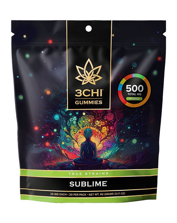 True Strains Gummies - Sublime - Enjoy the smooth euphoria of Sublime. These 25mg Hybrid gummies are crafted for an easy, enjoyable experience, ideal for a long lasting positive energy. They're perfect for those with standard to moderate tolerances seeking a smooth lift continuing all the way through a balanced, feel-good finish.