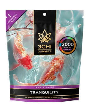 True Strains Gummies - Tranquility - WARNING: THIS IS A HIGH POTENCY PRODUCT Step into Tranquility. These 100mg Indica gummies deliver a calm, soothing experience made for relaxing the mind and easing into the night. Ideal for slow evenings and peaceful resets, they offer a gentle path toward deep, quiet comfort.