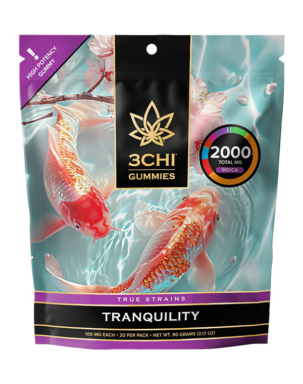 True Strains Gummies - Tranquility - WARNING: THIS IS A HIGH POTENCY PRODUCT Step into Tranquility. These 100mg Indica gummies deliver a calm, soothing experience made for relaxing the mind and easing into the night. Ideal for slow evenings and peaceful resets, they offer a gentle path toward deep, quiet comfort.