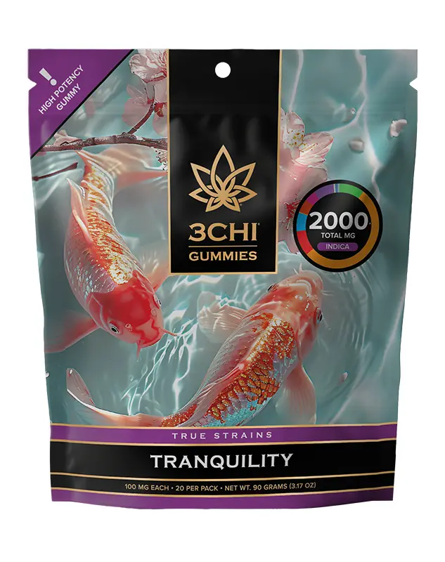 True Strains Gummies - Tranquility - WARNING: THIS IS A HIGH POTENCY PRODUCT Step into Tranquility. These 100mg Indica gummies deliver a calm, soothing experience made for relaxing the mind and easing into the night. Ideal for slow evenings and peaceful resets, they offer a gentle path toward deep, quiet comfort.